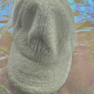 Alo Beige Fleece Cap